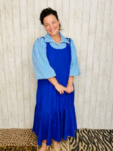 Baby Blue Gingham Collared Shirt