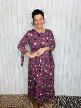 Lori Drop Waist Lilac & Polkadot Dress