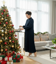 Ruffles & Class Dress- Navy