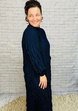 Ruffles & Class Dress- Navy