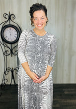 Creamy Animal Print Dress