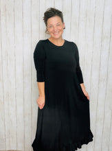 Handkerchief Dress- Black