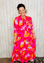 Brenda Bow & Ruffle Pink Dress