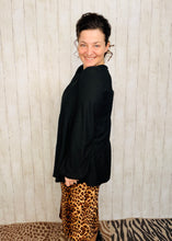 Clara Black Babydoll Swiss Dot Top