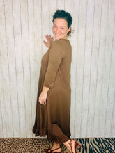 Handkerchief Dress- Brown