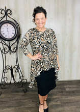 Dramatic High-Low Tunic -Animal Print