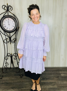 Georgia Lavender Ruffle Tunic