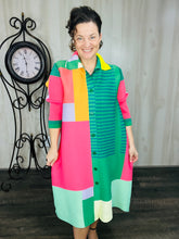 Nina Fashion Blazer- Black/Coral, Pink/Yellow or Green/Pink