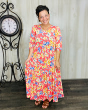 Jenna Coral & Floral Dress