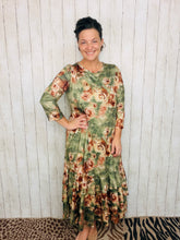 Vintage & Olive Ruffle Hem Dress
