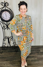 Lillian Bow Front Tunic Top- Floral & Geometric