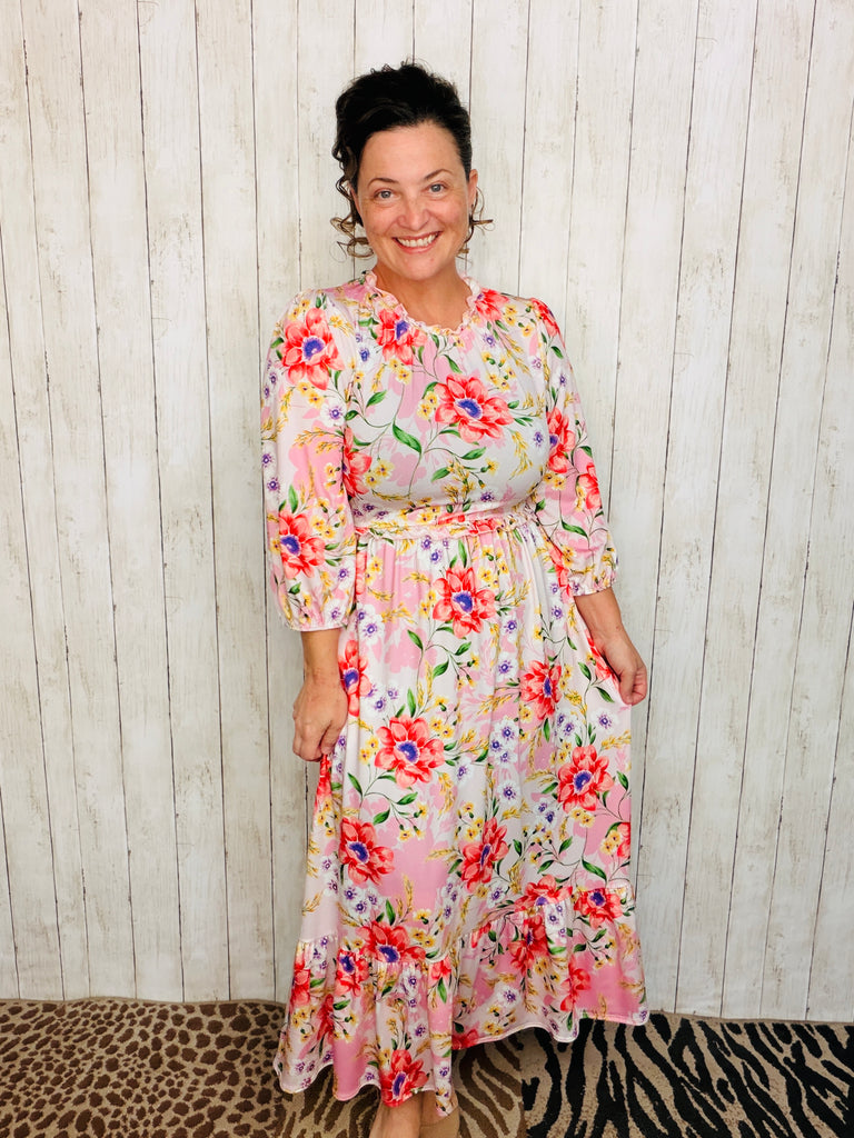 Spring Fling Floral Dress – The King's Daughter Boutique