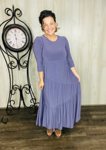 Tonya Marie Tiered Dress-Violet