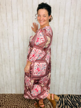 Missy Midi Length Pink & Brown