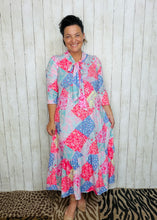 Brenda Bow & Ruffle Pink Patchwork