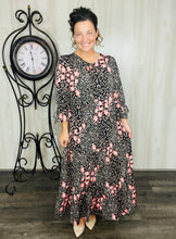 Connie Coral & Leopard Dress