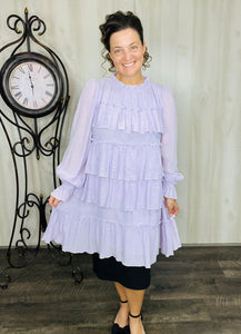 Georgia Lavender Ruffle Tunic