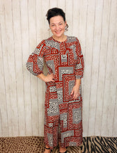 Maddie Patchwork & Leopard Dress