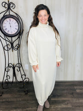 Fabulous Fall Sweatshirt Dress-Cream