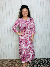 Janice Mauve Swirl Dress
