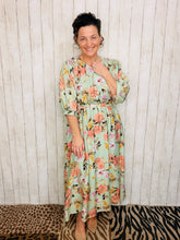 Julia Sage & Floral Midi Dress