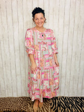 Trish Bow Front Dress-Pink