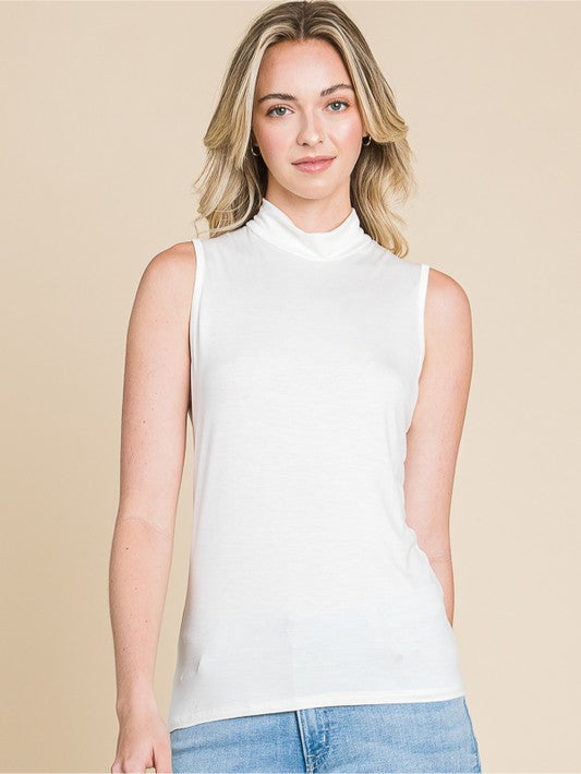 Mock Neck Tank Top