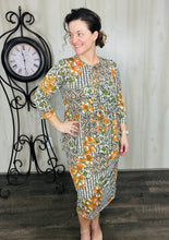 Lillian Bow Front Tunic Top- Floral & Geometric