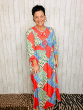 Missy Coral Patchwork Dress