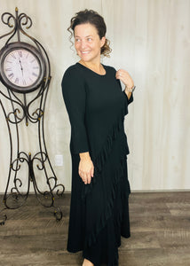 Ruffled Super Soft Textured Dress