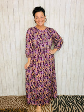 Missy Purple Paisley Dress