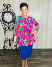 Marissa Pink Paisley Tunic