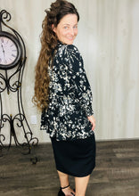 Tabby Black & Leopard Top