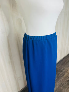 Laura Ann Royal Blue Pencil Skirt-Textured (Regular & Plus)