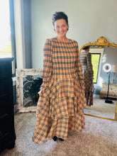 Georgia Plaid Dress- Tan or Red Plaid