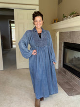 Kristen Smocking & Denim Dress