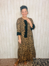 Janice Leopard Dress With Black Ruffles