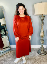 Addie Athletic/Legging Coverage Skirt- Rust