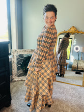 Georgia Plaid Dress- Tan or Red Plaid