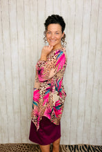 Vibrant & Fun Floral Sharkbite Tunic