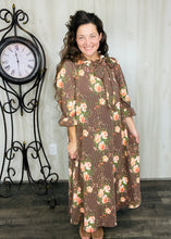 Chocolate & Floral Dress