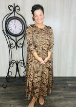 Selena Ruffle Dress- Animal Print