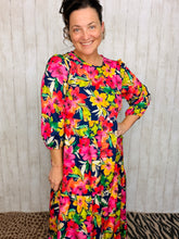 Mindy Navy & Floral Dress