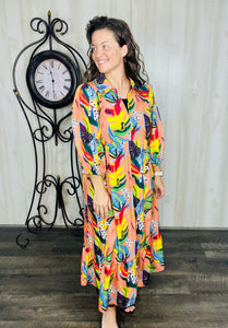 Tropics Meets Boho Dress