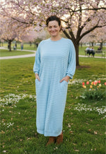 Comfy & Cute Blue Striped Dress