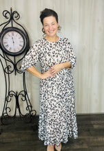 Leopard & Tan Mesh Overlay Dress