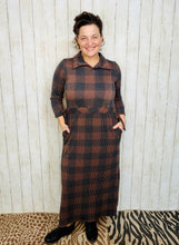 Adorable In Plaid Lounge Dress-Buffalo Print