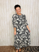 Power On The Day Dress-Black & White Class