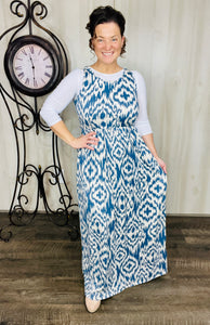 Aztec Print Maxi Length Jumper