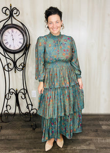 Ruffles & Class Dress- Green